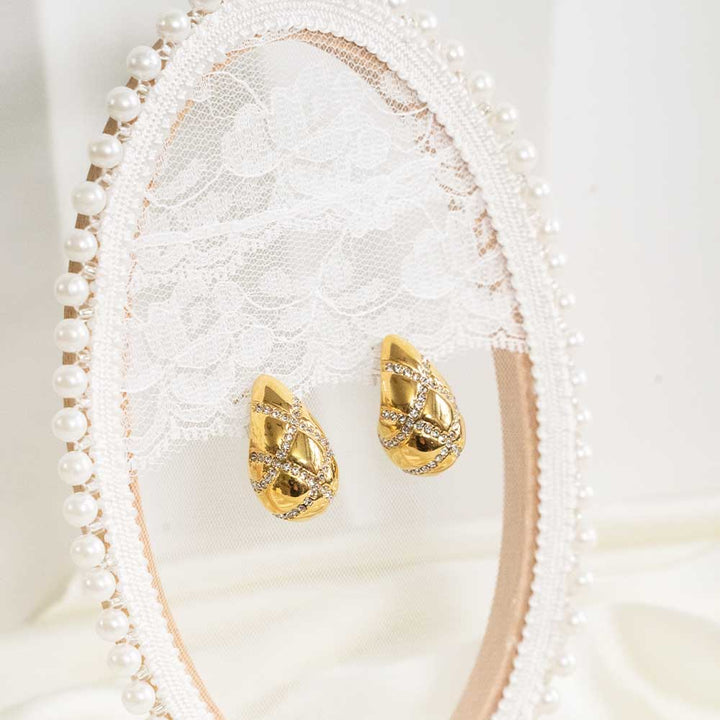 Twilight Tear Drop Stainless Steel Earring