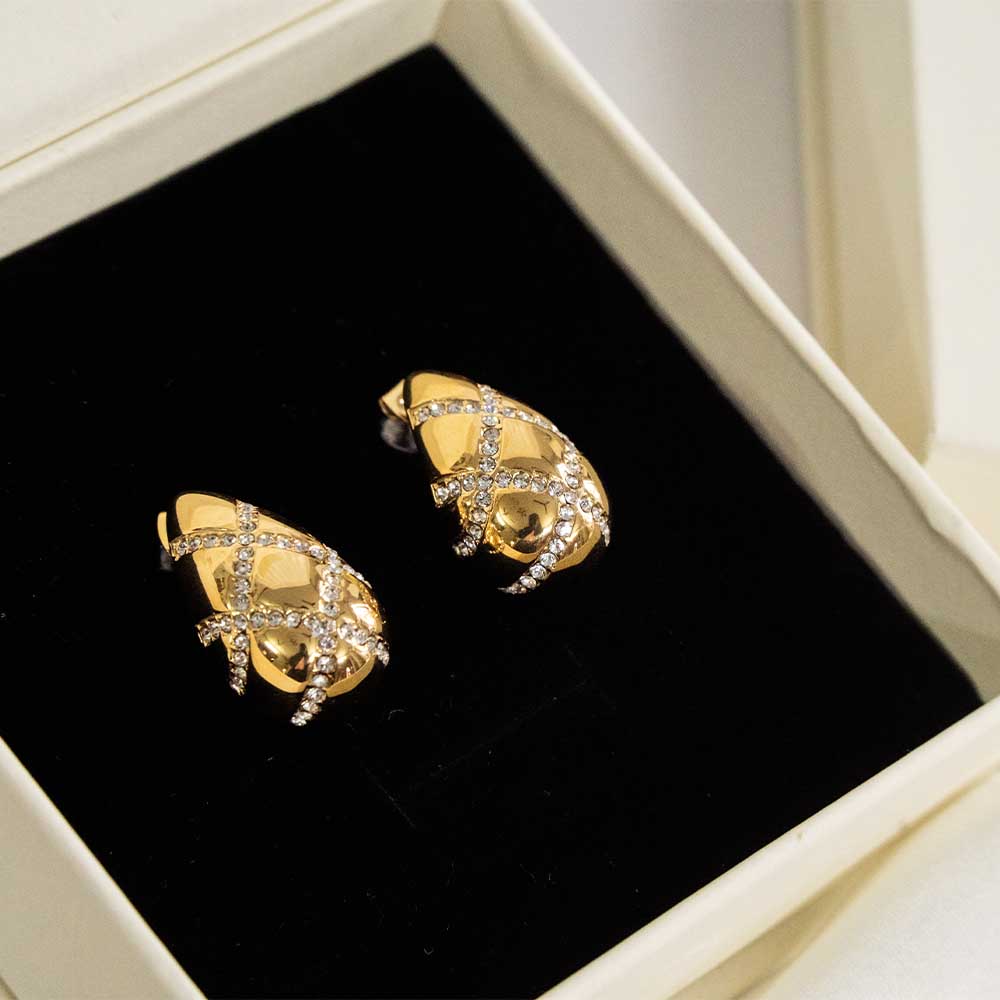 Twilight Tear Drop Stainless Steel Earring