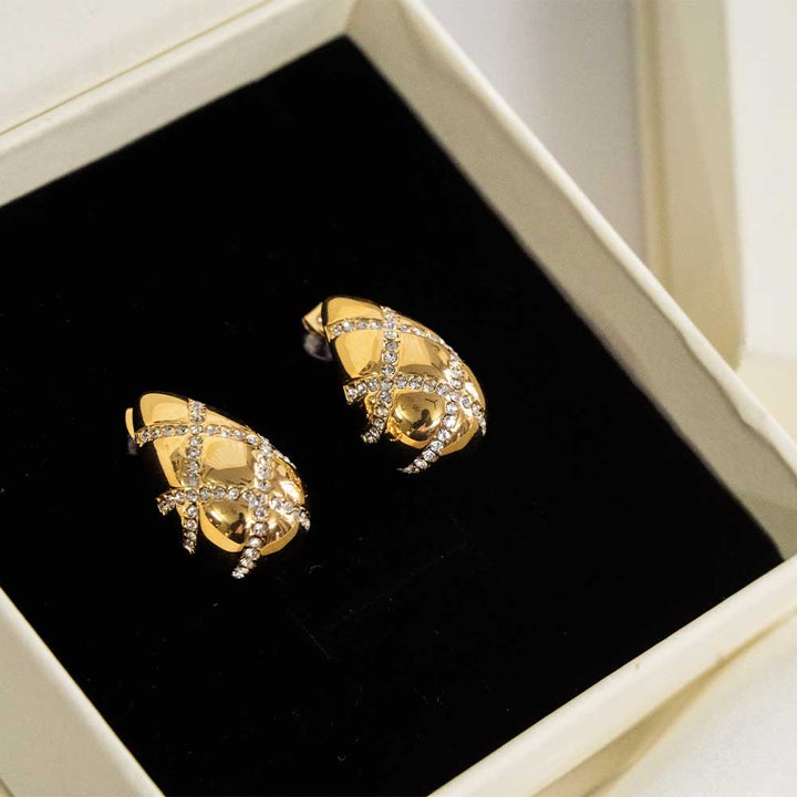 Twilight Tear Drop Stainless Steel Earring