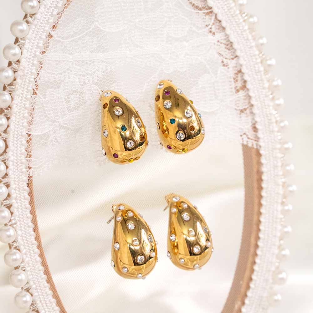 Tear Drop Stainless Steel Earring