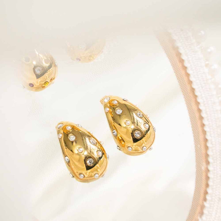 Tear Drop Stainless Steel Earring