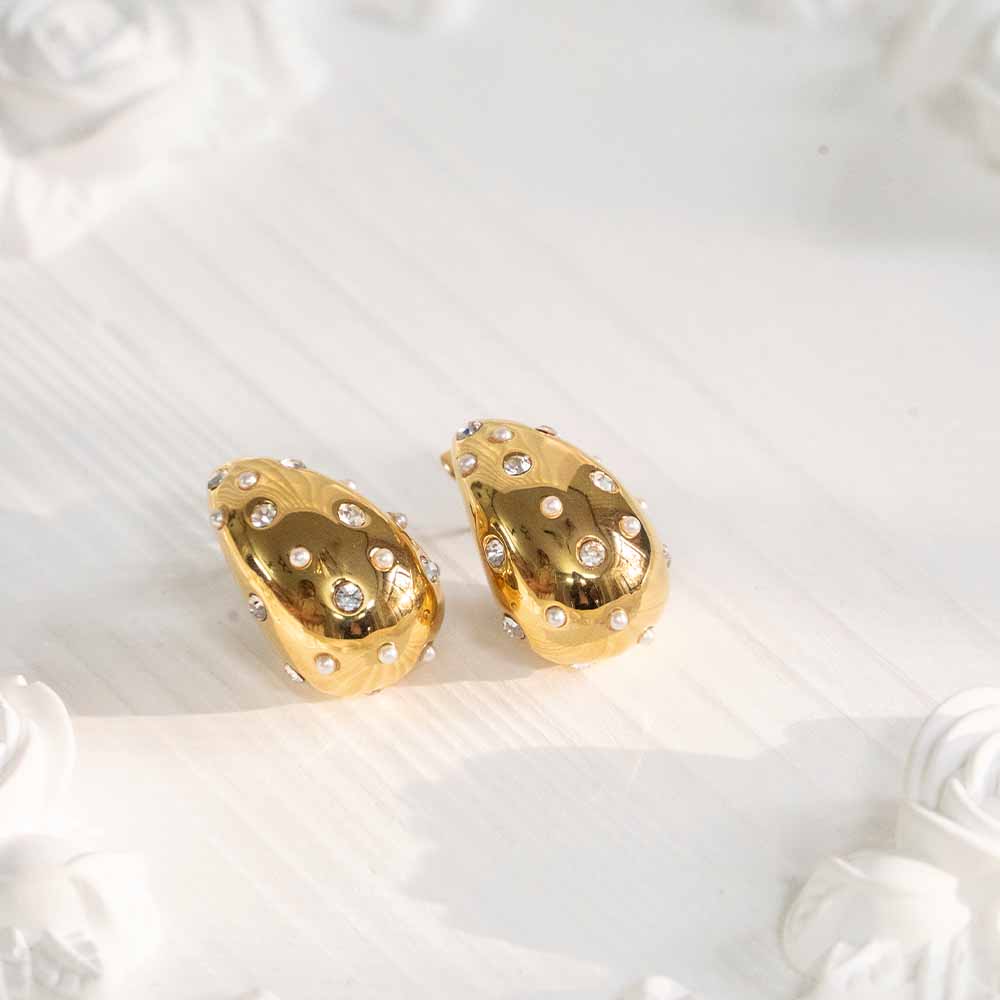 Tear Drop Stainless Steel Earring