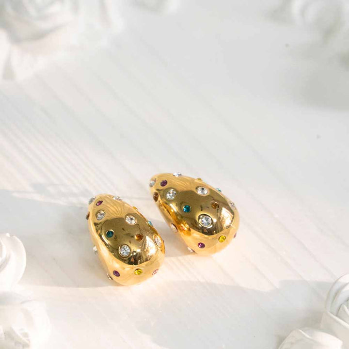 Tear Drop Stainless Steel Earring