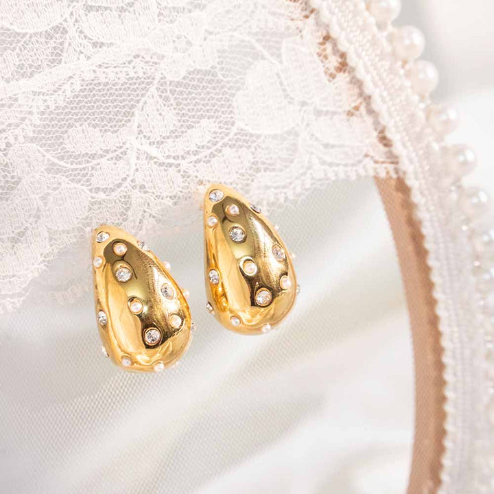 Tear Drop Stainless Steel Earring