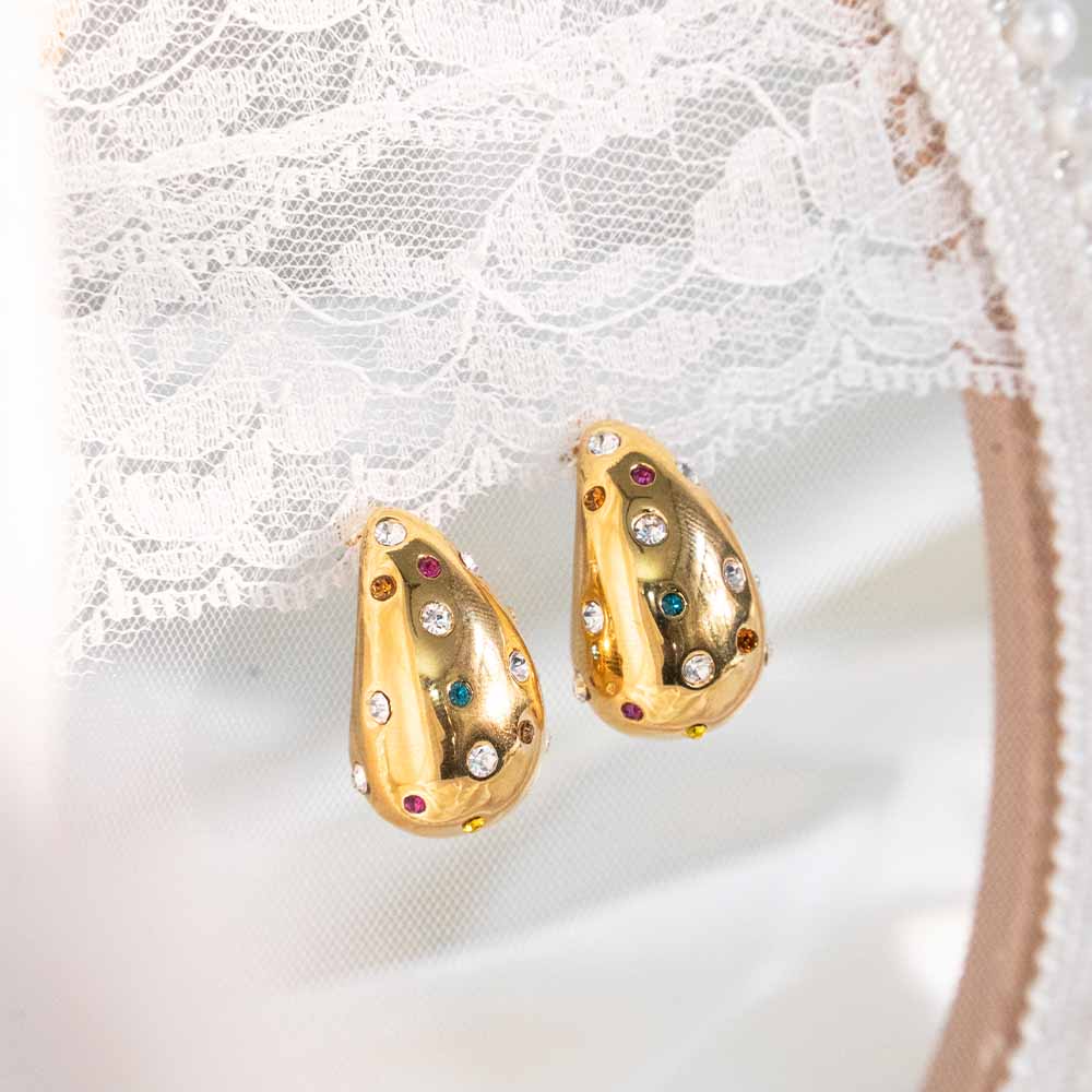 Tear Drop Stainless Steel Earring