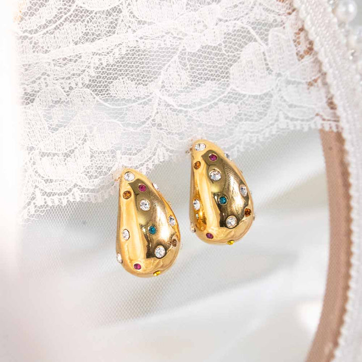 Tear Drop Stainless Steel Earring