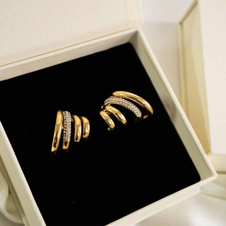 Lustre Loop Stainless Steel Earring