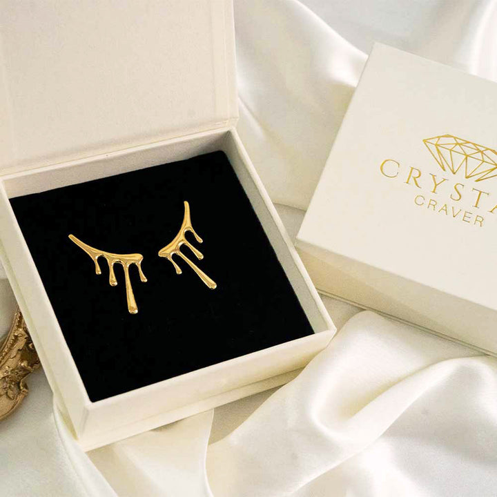 Liquid Lava Stainless Steel Earring