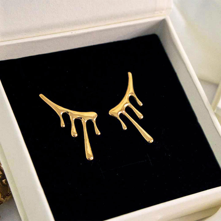 Liquid Lava Stainless Steel Earring