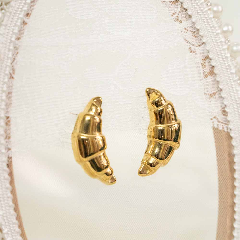 Croissant Stainless Steel Earring