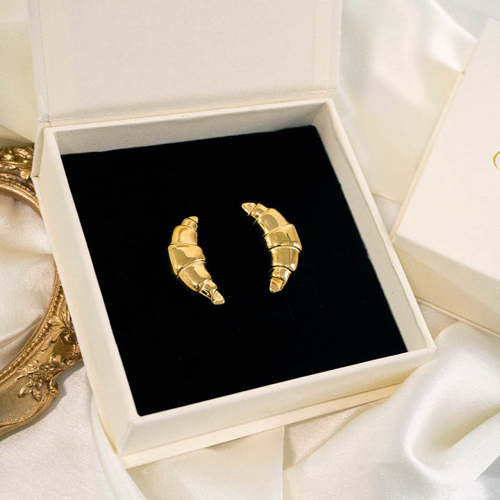 Croissant Stainless Steel Earring