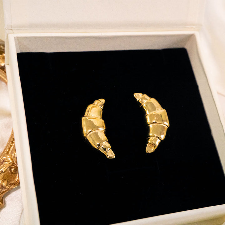 Croissant Stainless Steel Earring