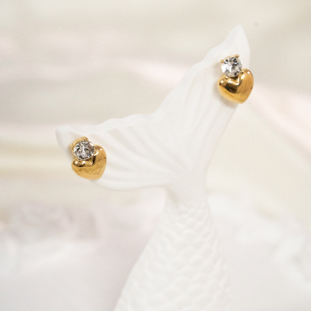 Sweet Heart Stainless Steel Stud Earring