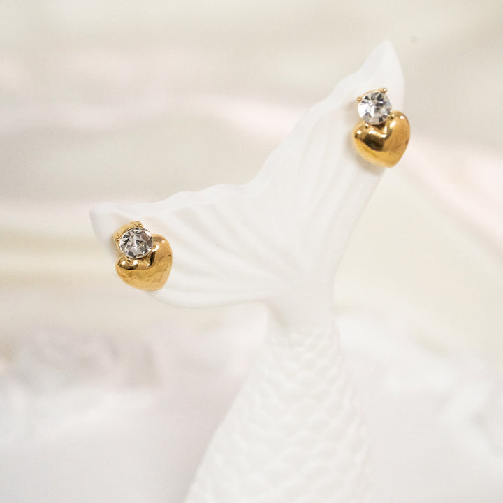 Sweet Heart Stainless Steel Stud Earring