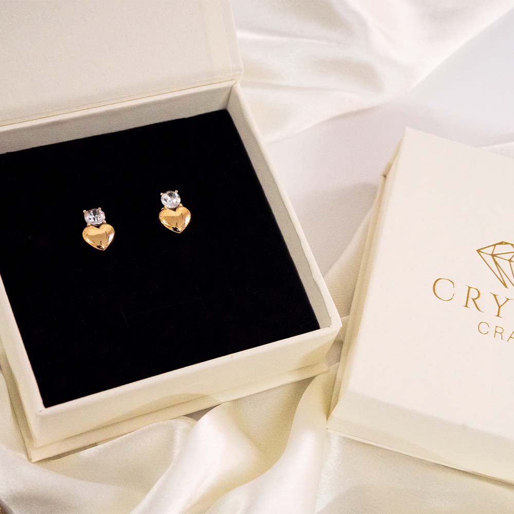 Sweet Heart Stainless Steel Stud Earring