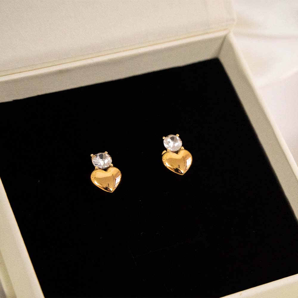 Sweet Heart Stainless Steel Stud Earring