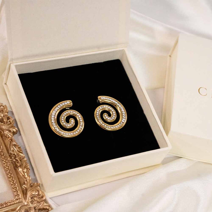 Snail Swirl Stainless Steel Earring