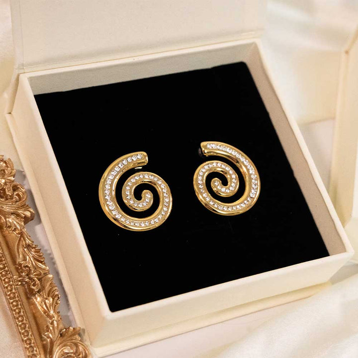 Snail Swirl Stainless Steel Earring