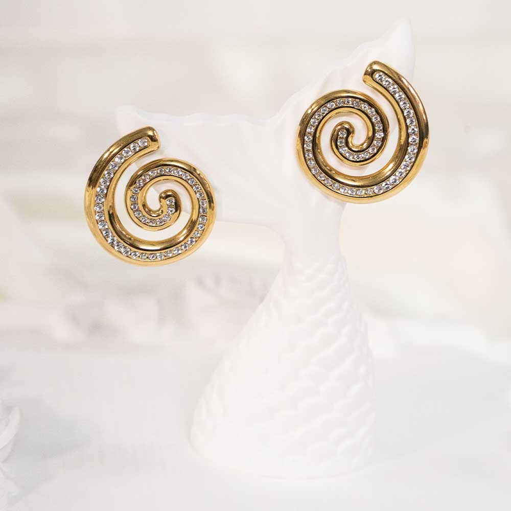 Snail Swirl Stainless Steel Earring