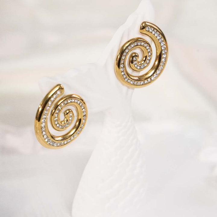 Snail Swirl Stainless Steel Earring