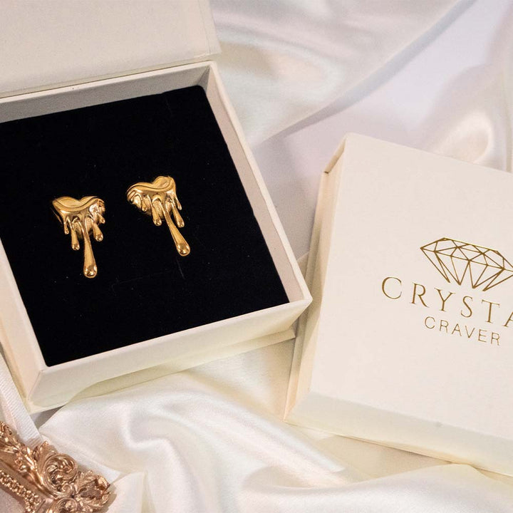 Melting Heart Stainless Steel Earring