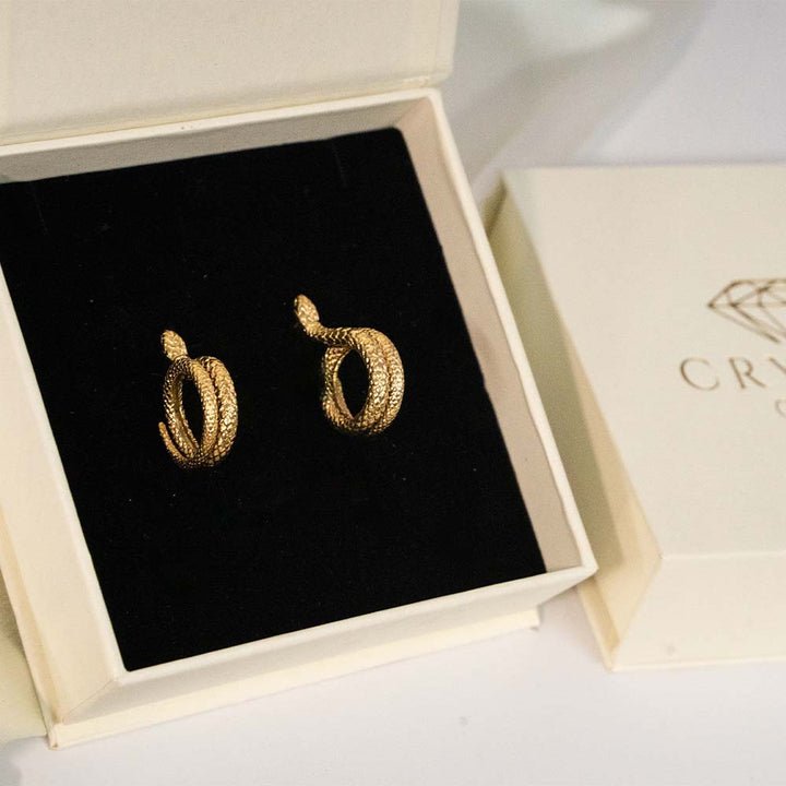 Serpent Loop Stainless Steel Earring