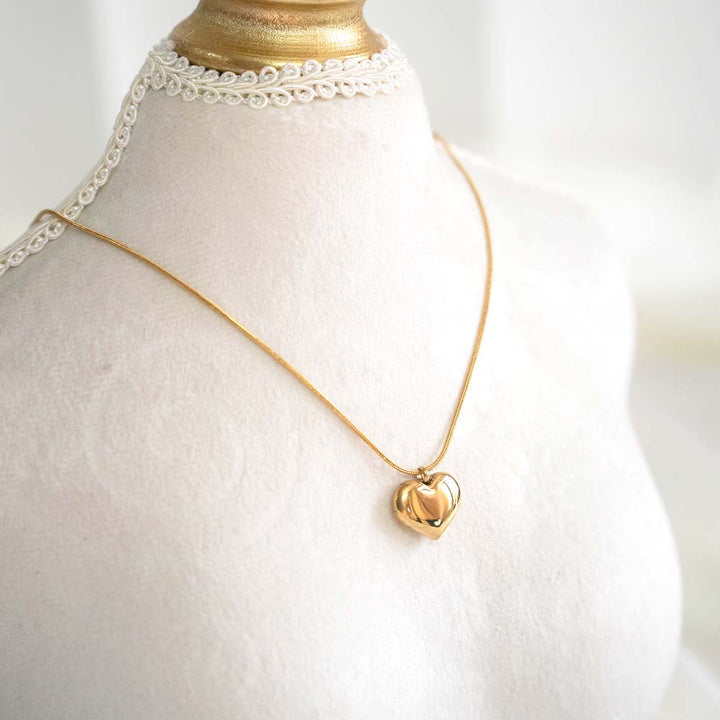 Love Stainless Steel Heart Necklace