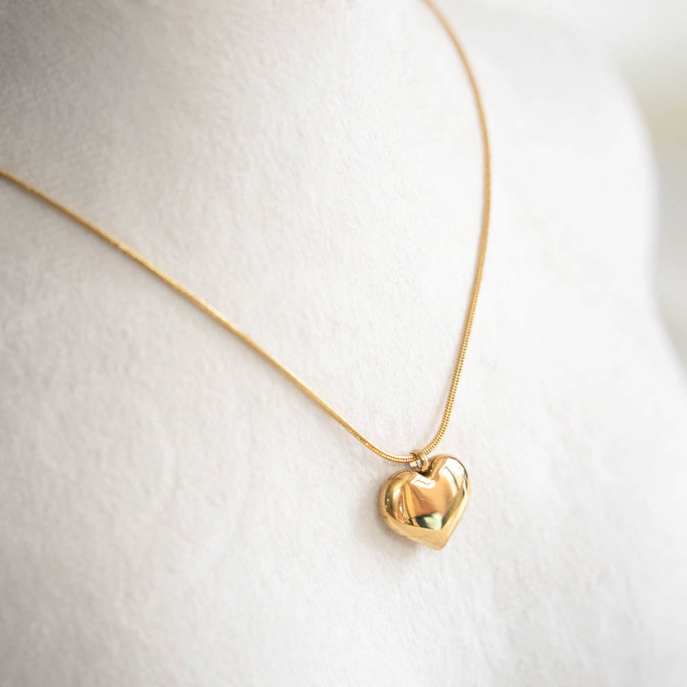 Love Stainless Steel Heart Necklace