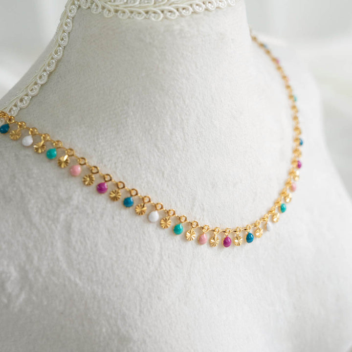 Color Burst Stainless Steel Necklace