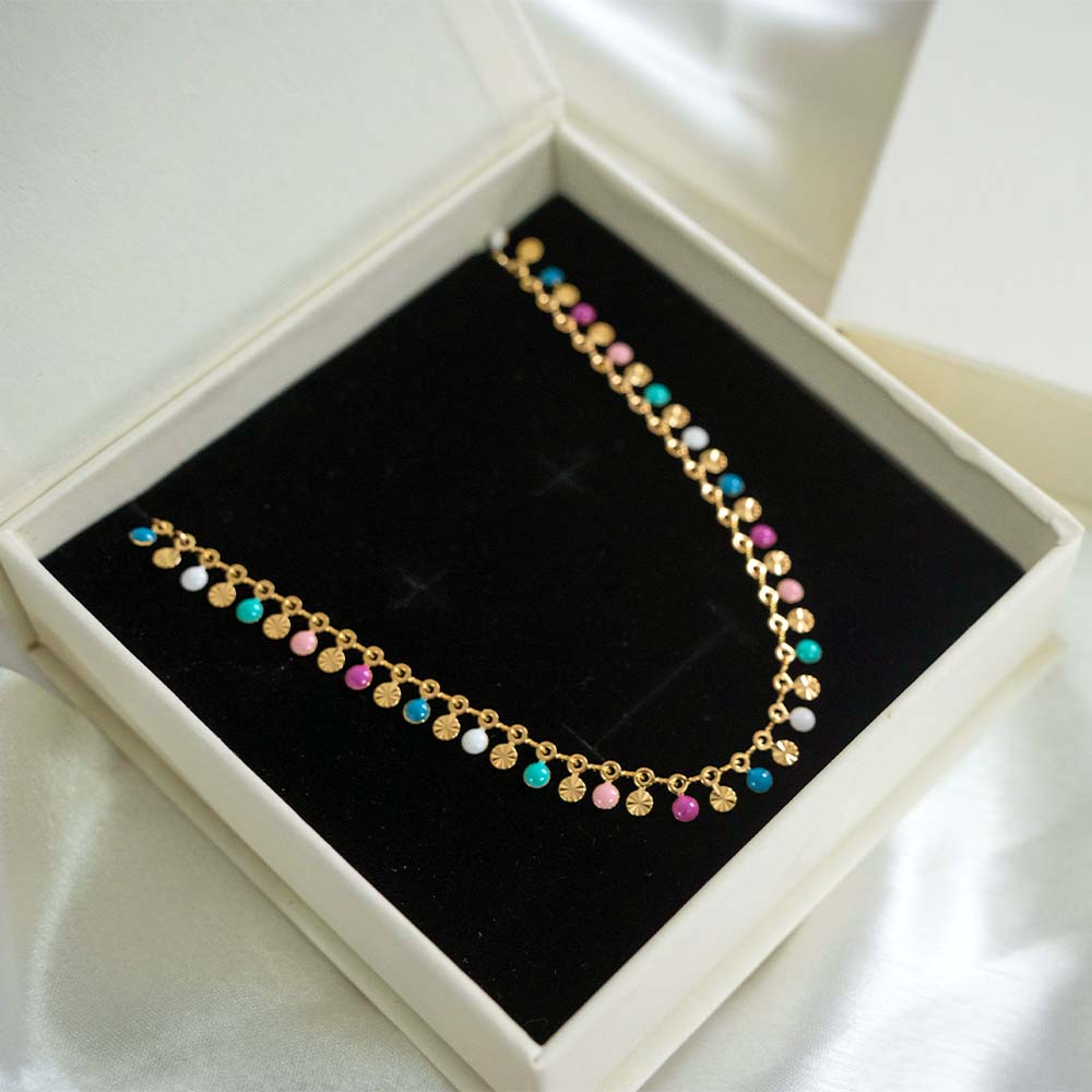 Color Burst Stainless Steel Necklace
