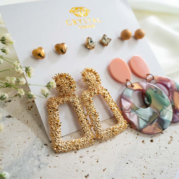 Cleopatra 5 Pair Earring Set