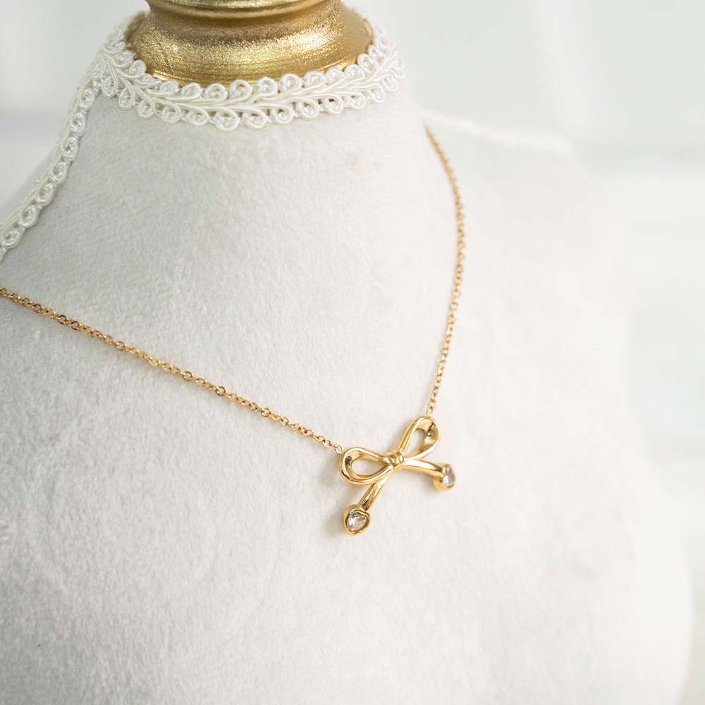 Whimsical Bow Necklace Set Combo