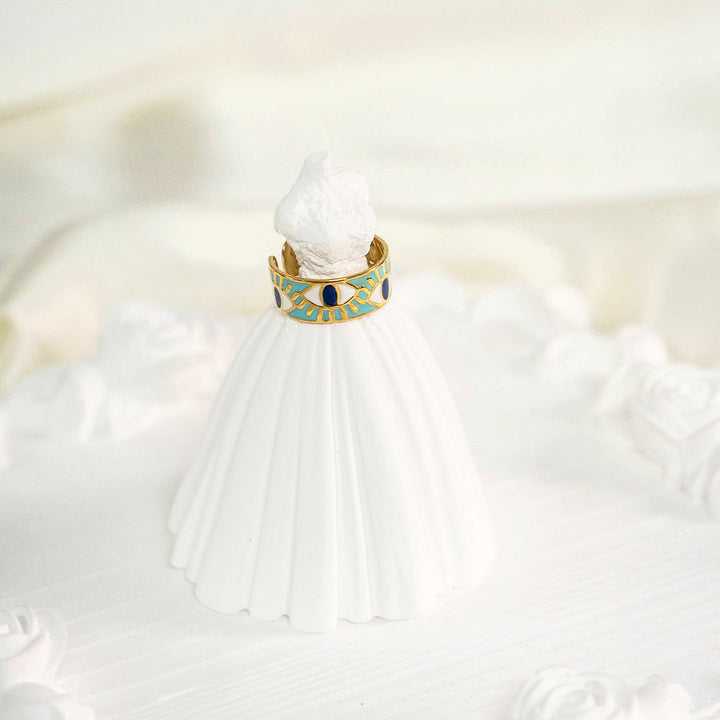 Dainty Evil Eye Stainless Steel Rings