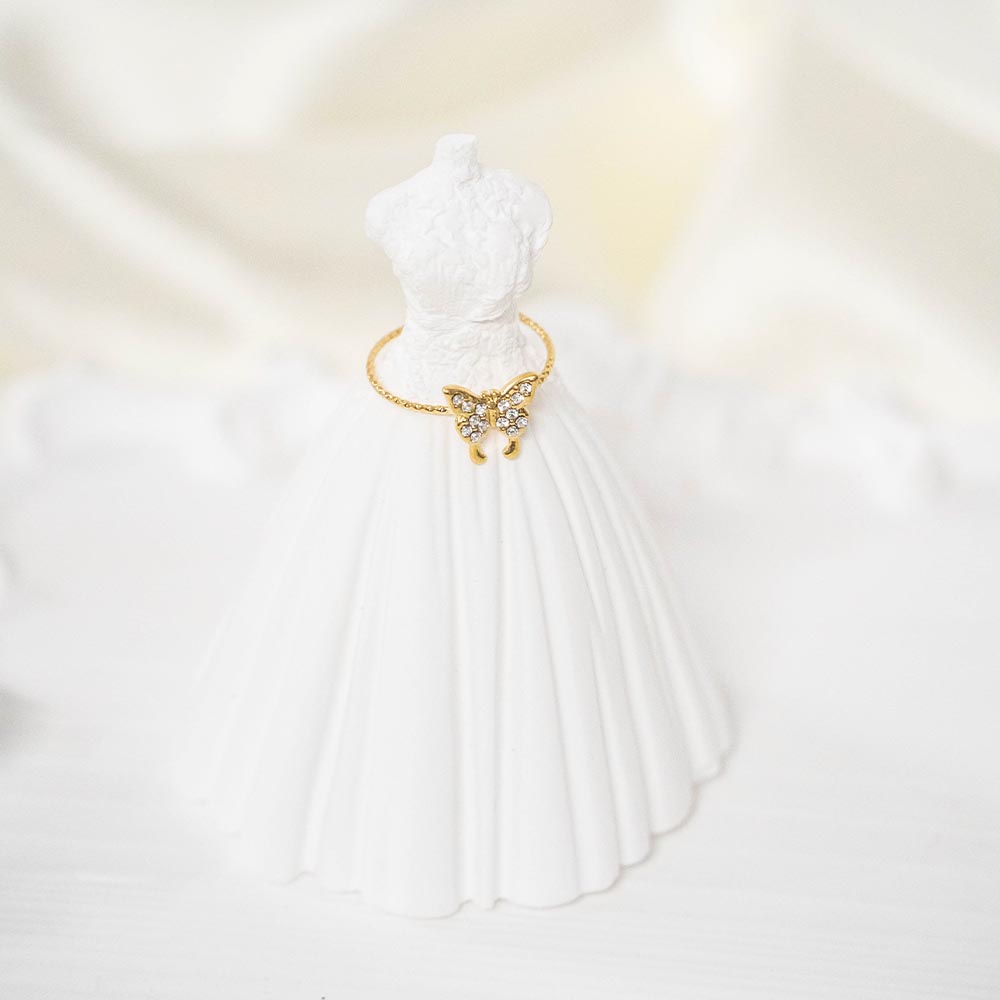 Delicate Stainless Steel Ring Set