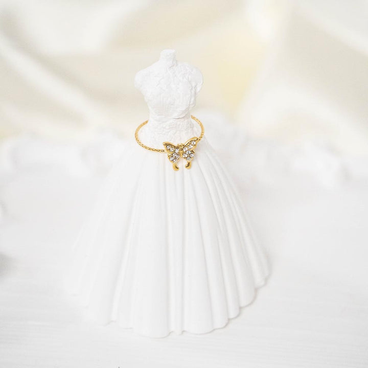 Delicate Stainless Steel Ring Set