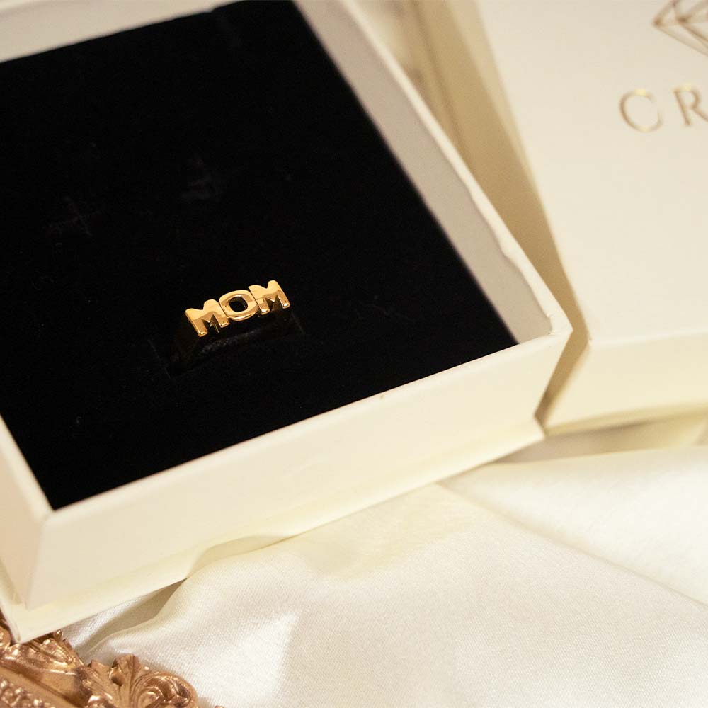 Mom Stainless Steel Ring