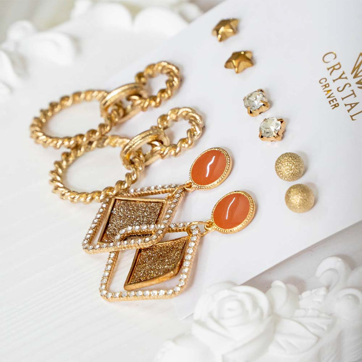 Glow Diva Tassel Earring Set