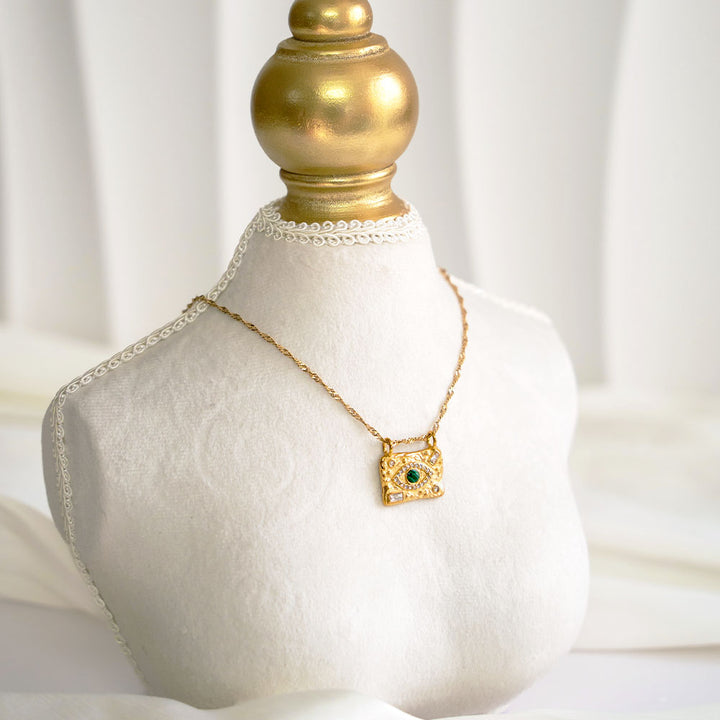 Evil Eye Stainless Steel Necklace