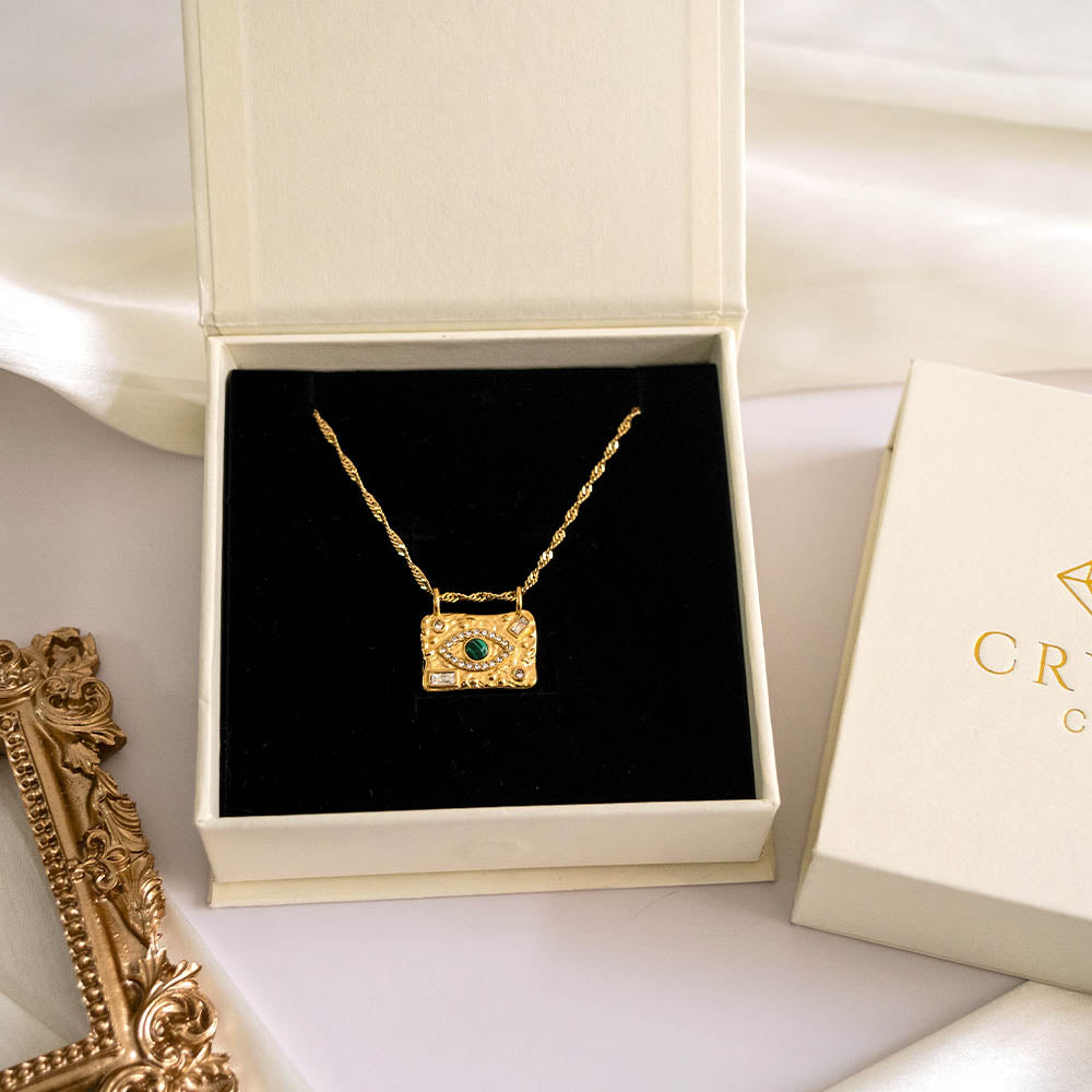 Evil Eye Stainless Steel Necklace