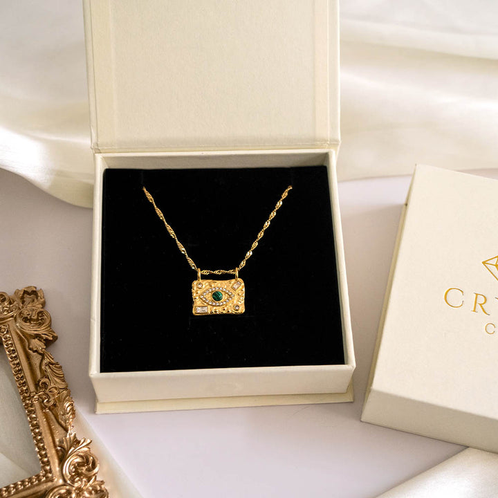 Evil Eye Stainless Steel Necklace