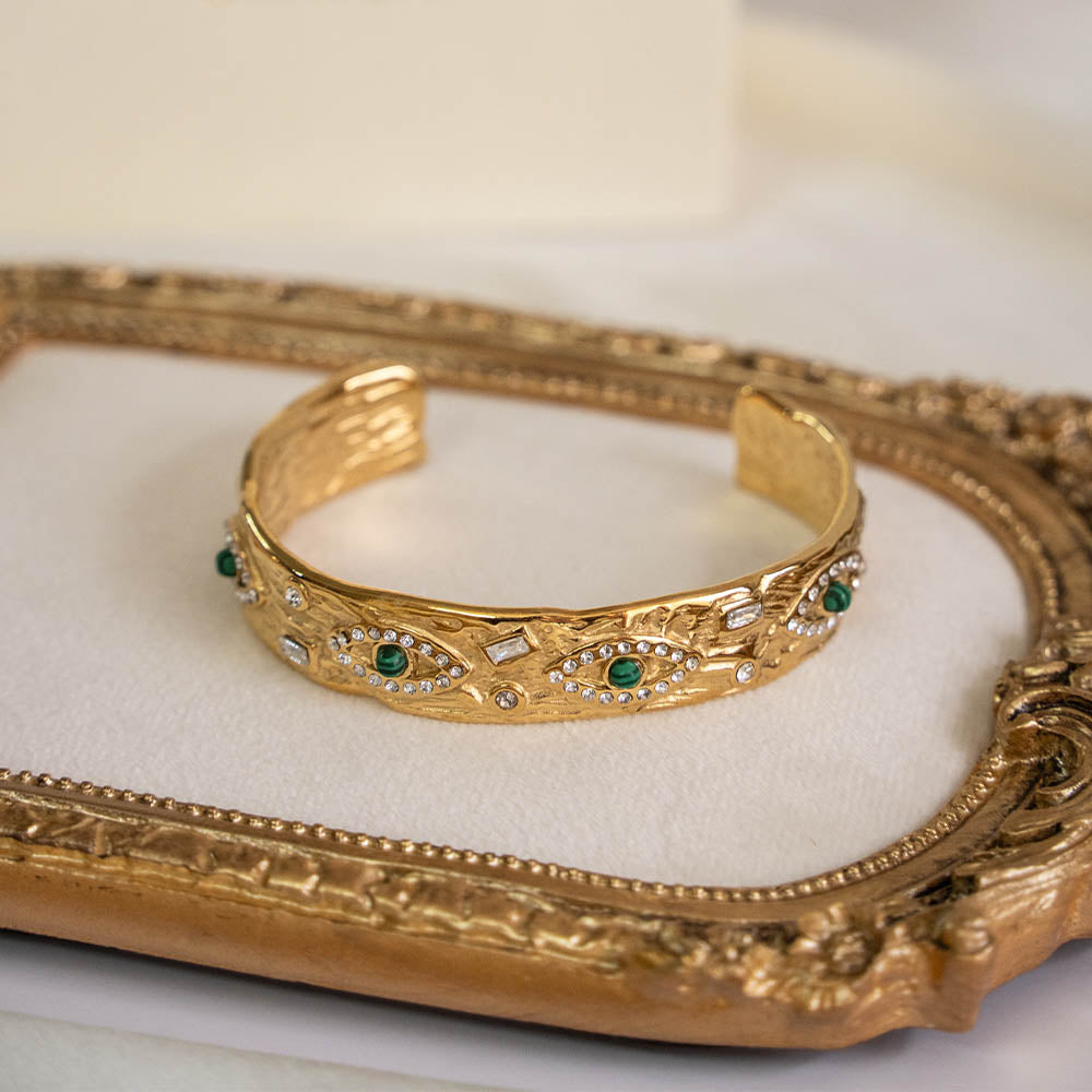 Evil Eye Stainless Steel Bangle