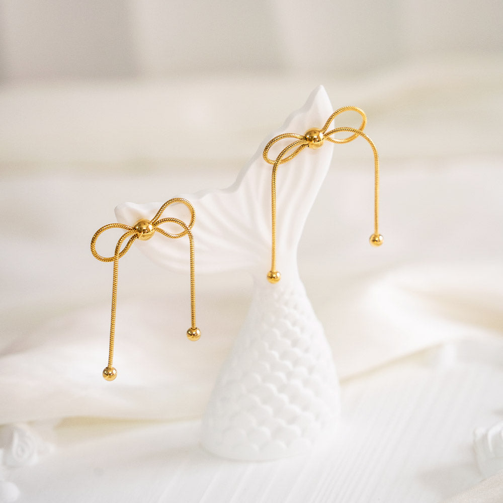 Bow Knot Ring & Earring Set