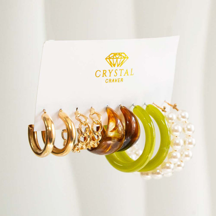 Hetro Hoops Earring Set Of 6