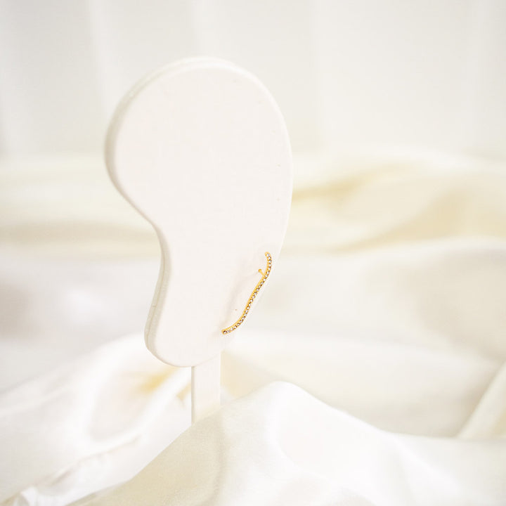 Wavy Studs Stainless Steel Earrings