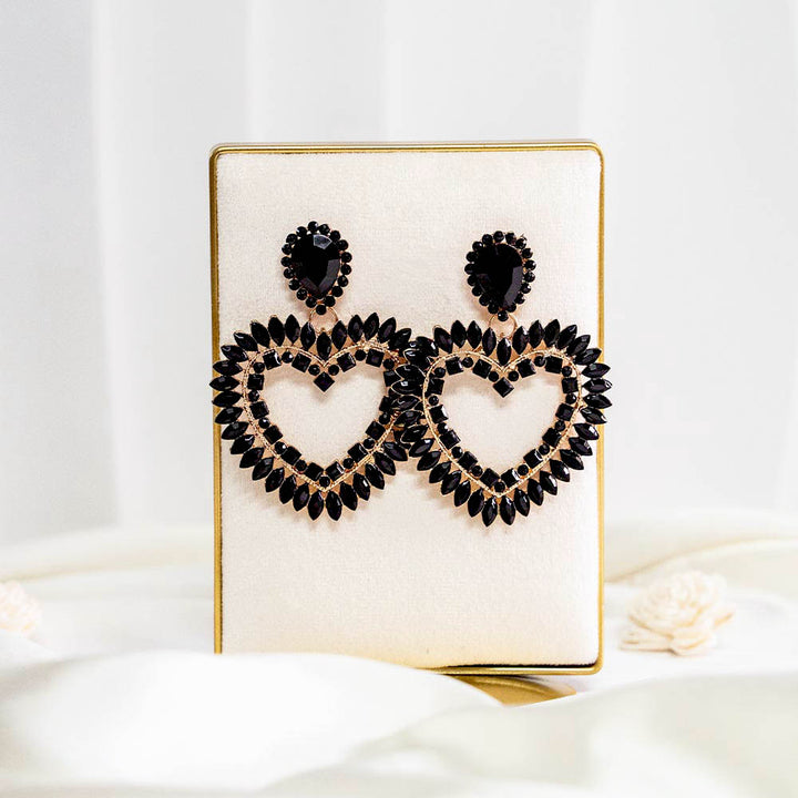 Bosslady Heart Crystal Earrings