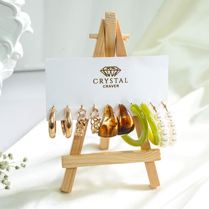 Hetro Hoops Earring Set Of 6