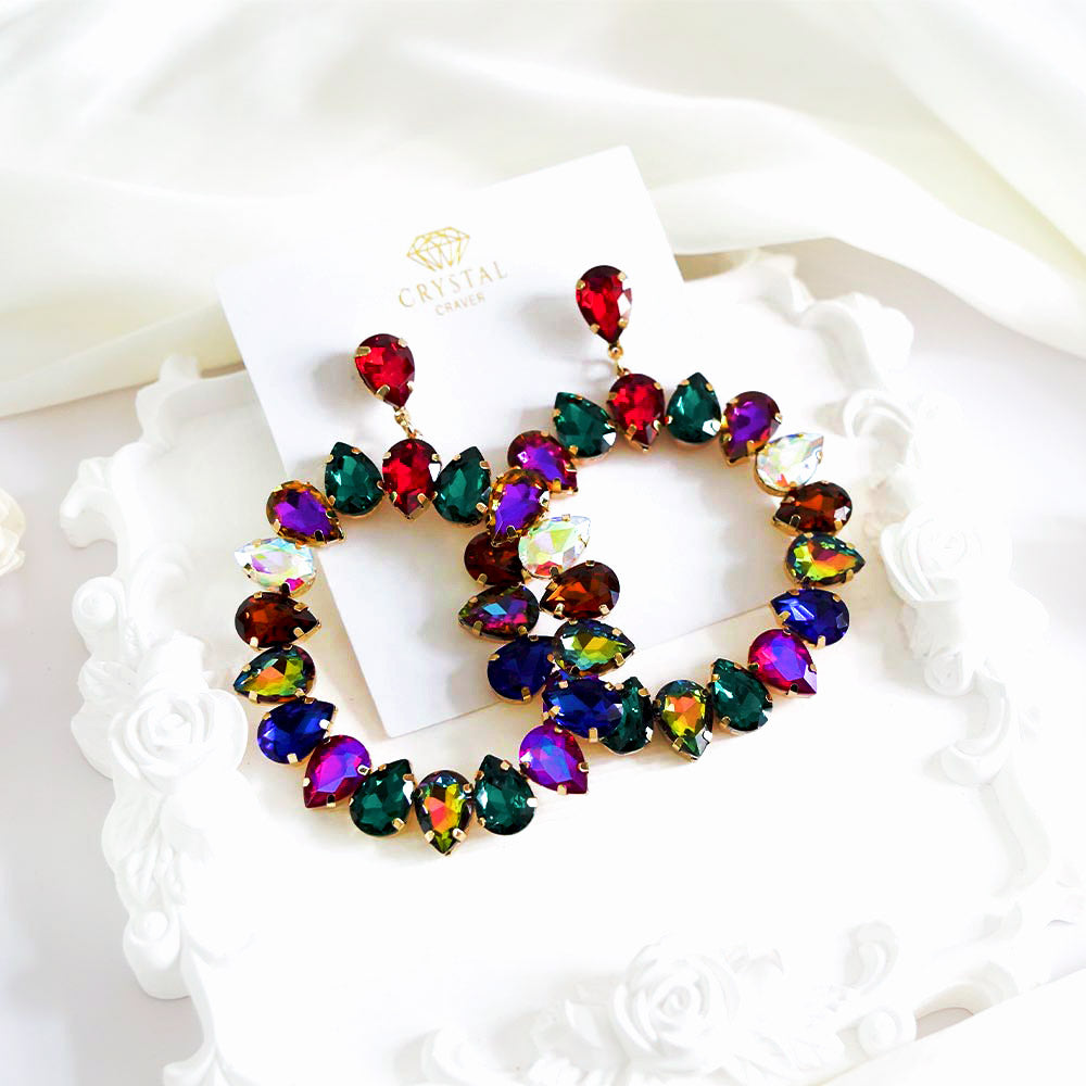 Assorted Rainbow Oversized Earrings