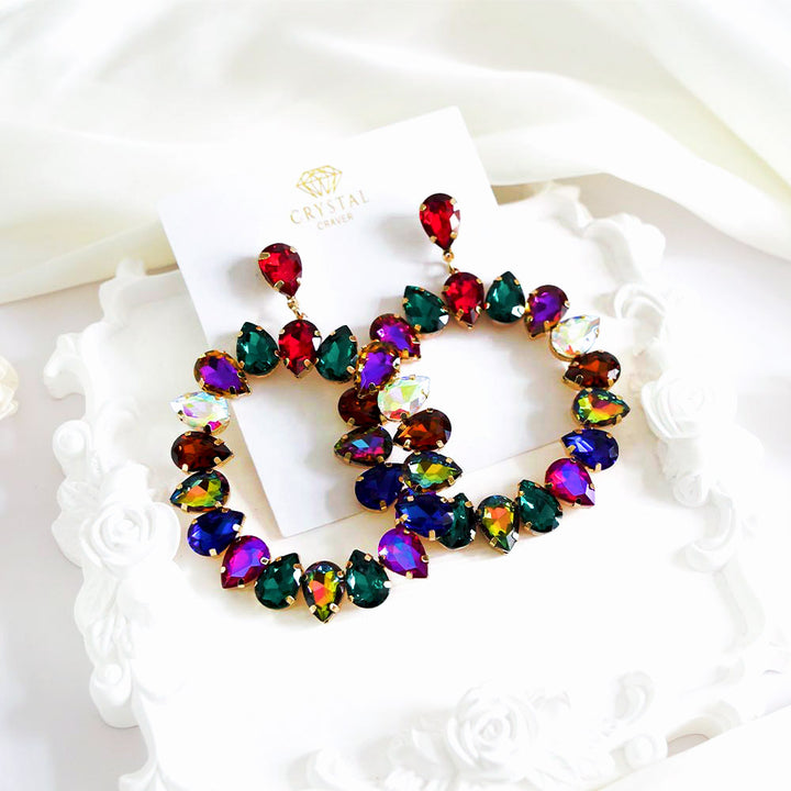 Assorted Rainbow Oversized Earrings