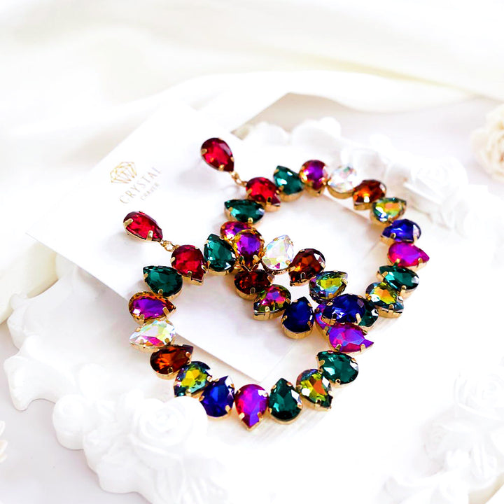 Assorted Rainbow Oversized Earrings