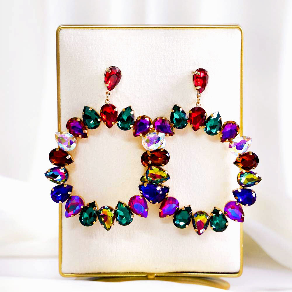 Assorted Rainbow Oversized Earrings